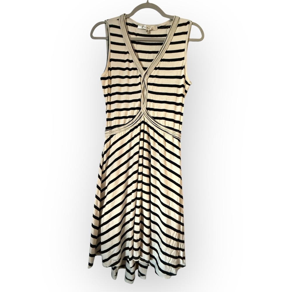 Max Studio Striped Sleeveless Dress Sz M GUC